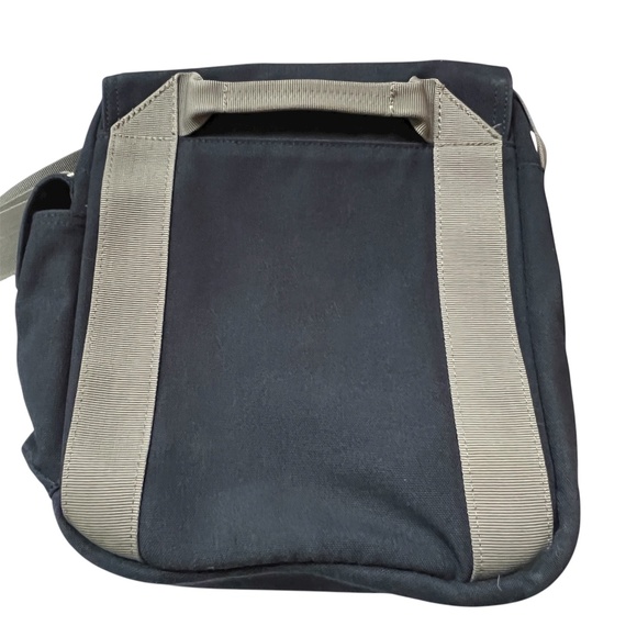 Mountain Equipment Co-Op MEC Carry All Shoulder Bag Blue Canvas Crossbody Flap - Picture 7 of 10